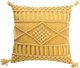 Livia Macramé Yellow Decorative Pillow-0