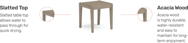 homestyles® Sustain Gray Outdoor End Table-3