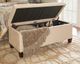 Linon Carmen Beige Shoe Storage Ottoman-1