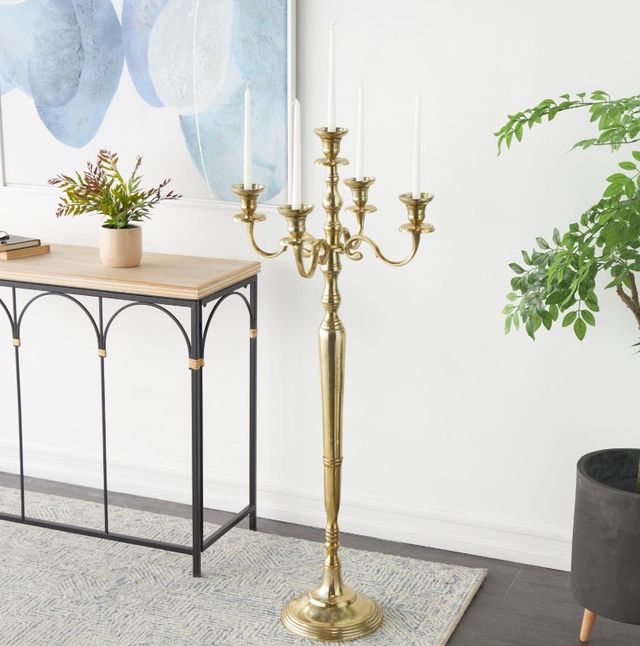 Deco Marche Gold Candle Candelabra-3