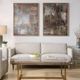 Uttermost® Victoria Barnes 2-Piece Molten Patina Framed Canvases Set-1