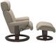 Stressless® by Ekornes® Customizable Magic Medium Manual Recliner and Ottoman with Classic Base-2