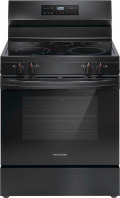 Frigidaire® 30" Black Freestanding Electric Range