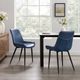 Linon August Blue Upholstered Dining Side Chair-1