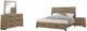 New Classic® Home Furnishings Viera 4-Piece Natural Oak Eastern King Storage Panel Bedroom Set -0