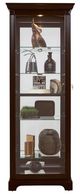 Pulaski™ PFC Deep Cherry Brown Two Way Sliding Door Curio-1