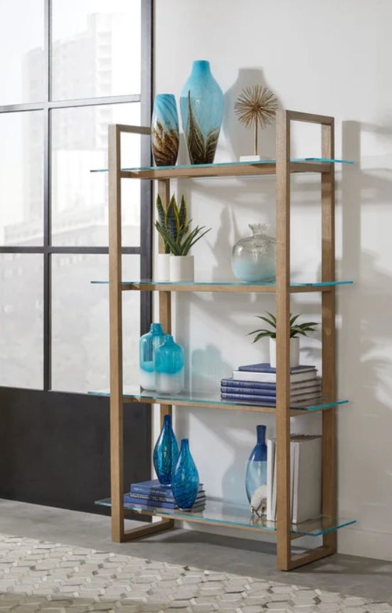Modus Furniture One Brown/Clear Bookcase-1
