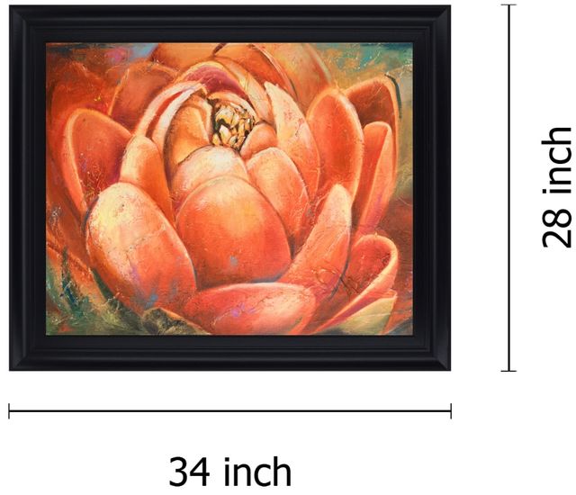 Classy Living Saffron Petal Radiance Wall Art-1