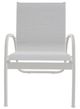 Telescope Casual Gardenella Abalone/Snow Aluminum/Fabric Outdoor Sling Stacking Arm Chair-1