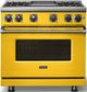 Viking® 7 Series 36" Daffodil Pro Style Liquid Propane Gas Range with Griddle-4