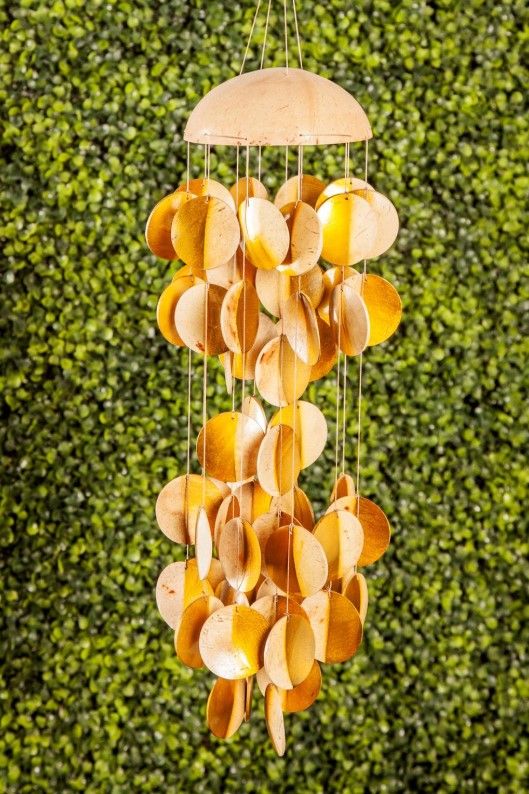 Deco Marche Gold 17" Jellyfish Windchime-2