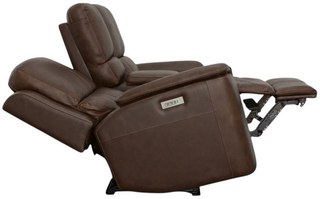 Flexsteel® Henry Dark Brown Power Reclining Loveseat with Console and Power Headrests and Lumbar-6