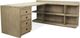 Riverside Furniture Perspectives Sun-Drenched Acacia Peninsula Bookcase-2