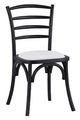 Forty West Paul Black/Washable White Dining Side Chair-0