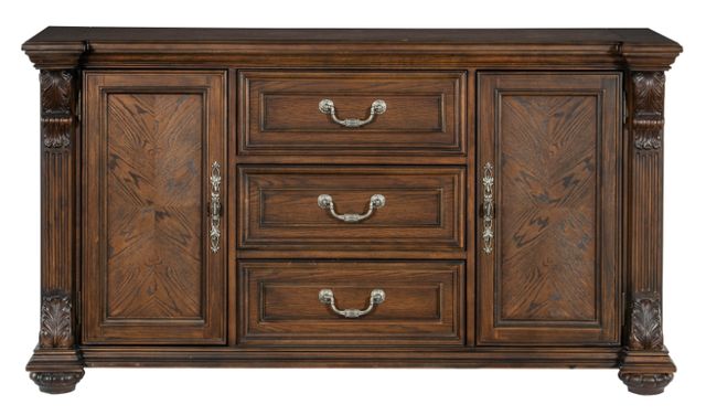 Mazin Furniture Bergen Brown Buffet-1
