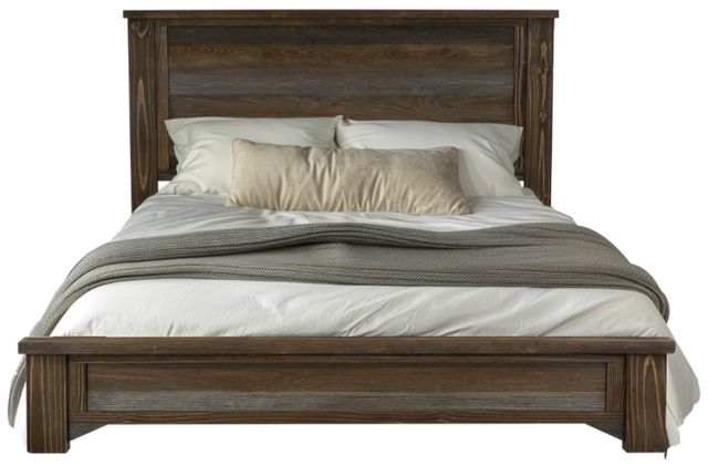International Furniture Direct Town Brown/Gray Eastern King Panel Bed-0