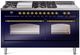 Ilve® Nostalgie II Series 60" Midnight Blue Pro Style Dual Fuel Range-0