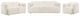 Coaster® Dorset 3-Piece White Upholstered Sofa Set-0