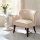 Olliix by Madison Park Ivory Hilton Armless Accent Chair-4