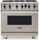 Viking® 5 Series 36" Pacific Grey Pro Style Natural Gas Range-0