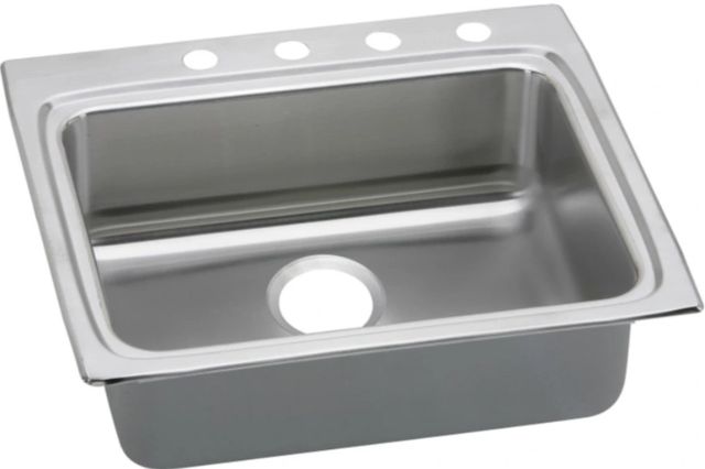 Elkay Lustertone® Classic Lustrous Satin 25" x 22" x 5-1/2" 1-Hole Single Bowl Drop-In ADA Sink with Quick-Clip-0