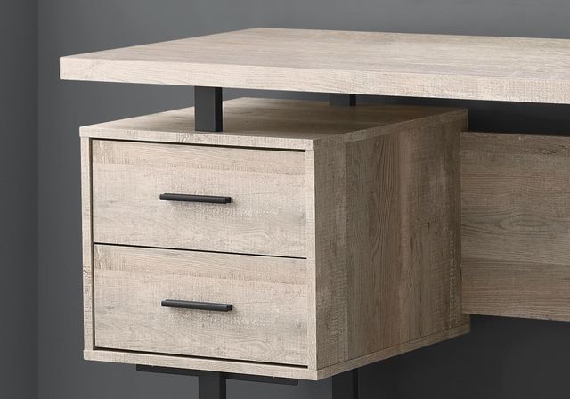 Monarch Specialties Inc. Taupe Reclaimed Wood 60" Computer Desk-1