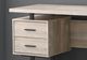Monarch Specialties Inc. Taupe Reclaimed Wood 60" Computer Desk-1