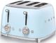 Smeg 50's Retro Style Pastel Blue 4x4 Slice Toaster-0