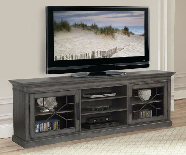 Parker House® Sundance Smokey Gray 92" TV Console-1