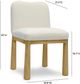 TOV Furniture Tiara Cream/Natural Dining Chair-2