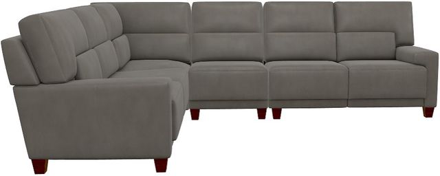 La-Z-Boy® Draper 4-Piece Pewter L-Shape Sectional-1