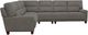 La-Z-Boy® Draper 4-Piece Pewter L-Shape Sectional-1
