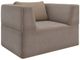 Caracole® Marbella Gray Accent Chair with Lucent Bronze Base-0