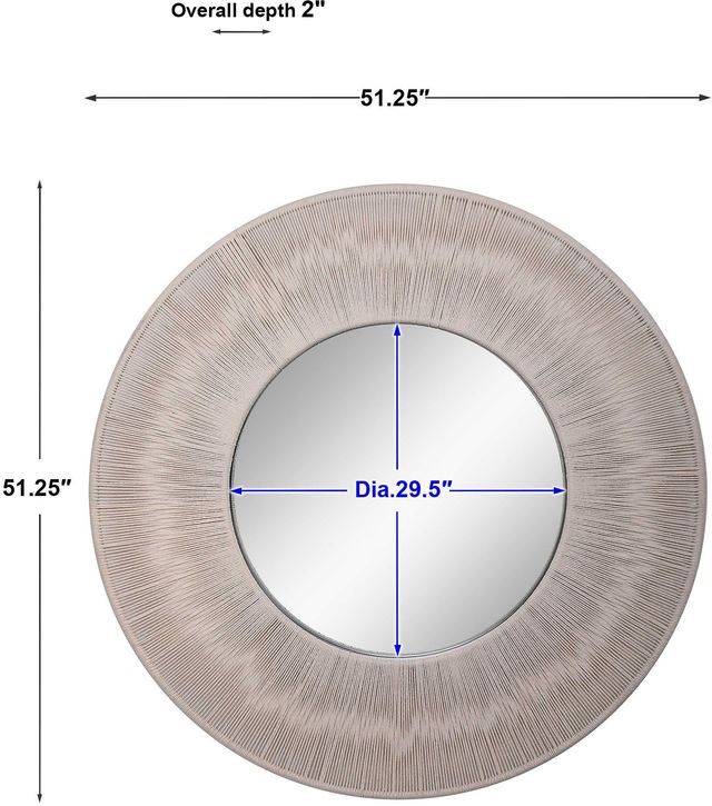 Uttermost® Sailor's Knot White Round Mirror-3