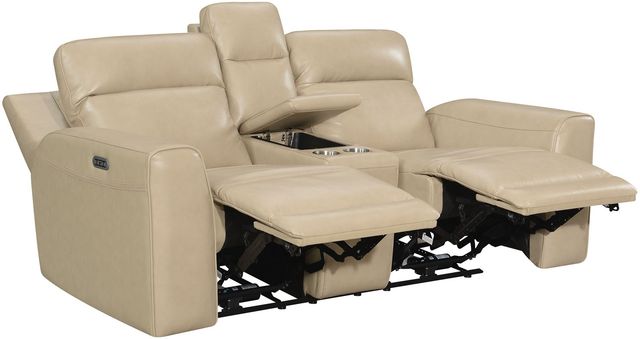 Steve Silver Co. Akari Surly Sand Dual-Power Console Reclining Loveseat-1