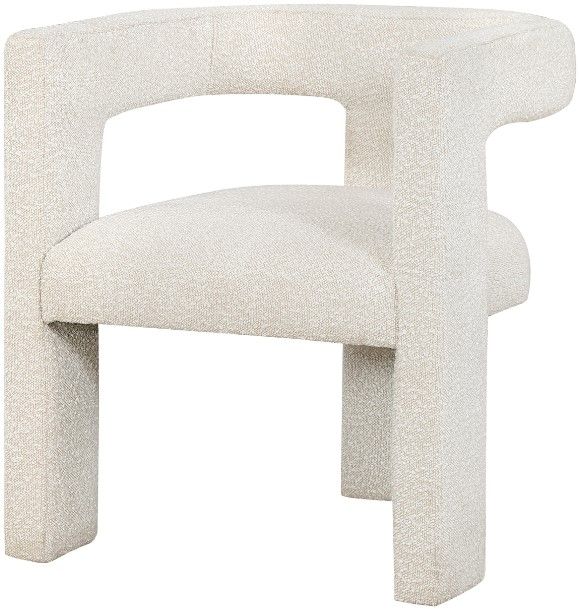Coaster® Petra Boucle White Upholstered Accent Side Chair-2