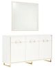 Michael Amini® Palm Gate Cloud White Sideboard and Mirror-0