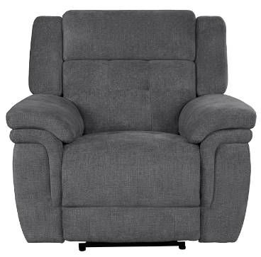 Parker House® Richland Bristol Gray Power Recliner with Power Headrest-2