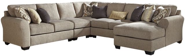 Benchcraft® Pantomine 5-Piece Driftwood Left-Arm Facing Sectional with Chaise-0
