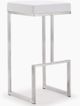 TOV Furniture Ferrara White Set of 2 Steel Bar Stool-1