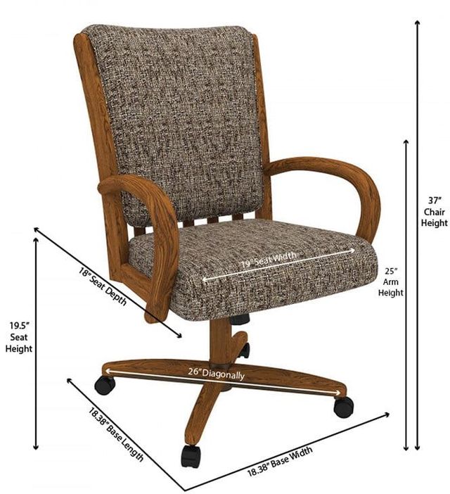 Chromcraft™ Customizable 26" Baylor Dining Chair-2