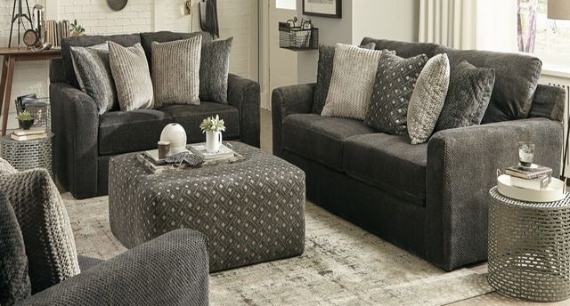 American Wholesale Furniture Midwood Smoke Loveseat-1