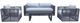 VIG Furniture Renava Whimsy 3-Piece Dark Gray/Light Gray Outdoor Sofa Set-1