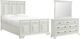 Elements International Bridgestone 3-Piece Antique White Queen Bed Set-0