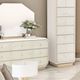 Michael Amini® La Rachelle Medium Champagne Dresser and Mirror-1