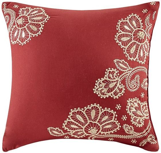 Olliix by Madison Park 6 Piece Red Lucy Twill Reversible Daybed Set-2