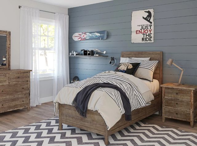 Jofran Inc. Maxton Wash Brown Youth Twin Panel Bed-1
