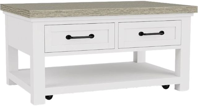 Riverside Furniture Cora Fog Small Cocktail Table with Cloud Base-0