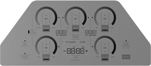 Monogram® 36" Silver Induction Cooktop-1
