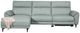 Furniture of America® Theola Pale Blue Power Sectional with Left Chaise-0